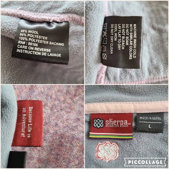 Sherpa Adventure Gear Full Zip Wool Jacket Made In Nepal Ethical Sustainable - Picture 14 of 14